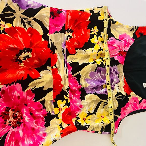 Banana Republic Floral Print Sleeveless Dress Size 6 Multicolored - Picture 5 of 8